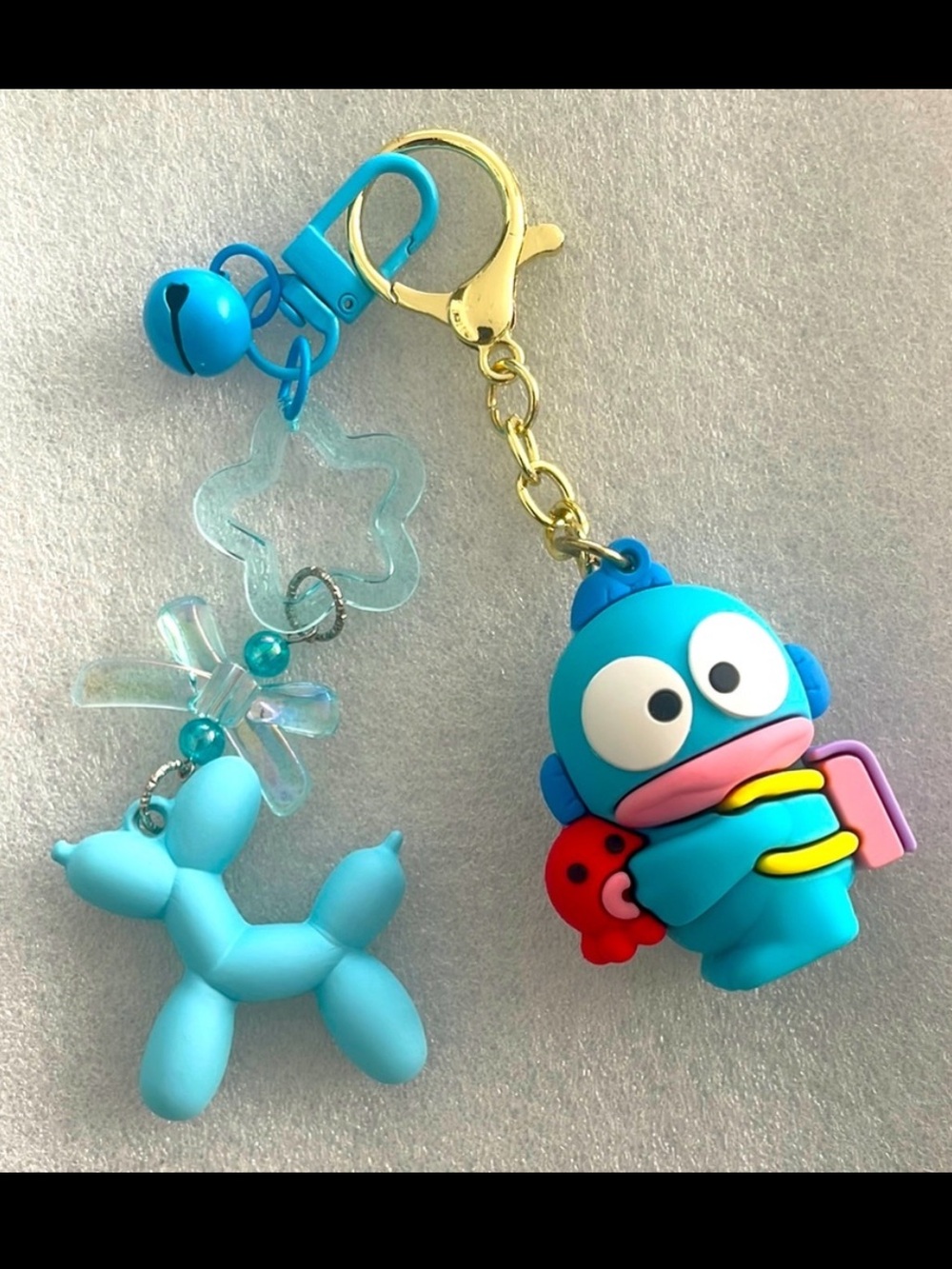 Sanrio Hello Kitty Amigo Exclusive Beaded Keychain Bag Purse Charm Dangler
